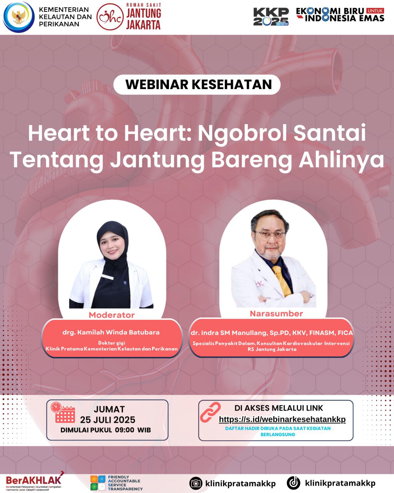 🫀 Heart to Heart: Ngobrol Santai Tentang Jantung Bareng Ahlinya