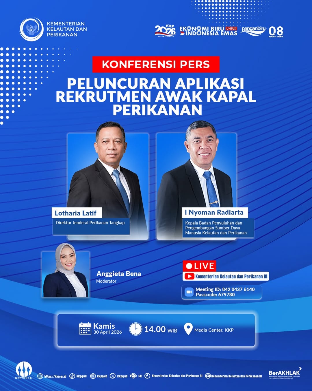 Konfrensi Pers: Peluncuran Aplikasi Rekrutme Awak Kapal Perikanan