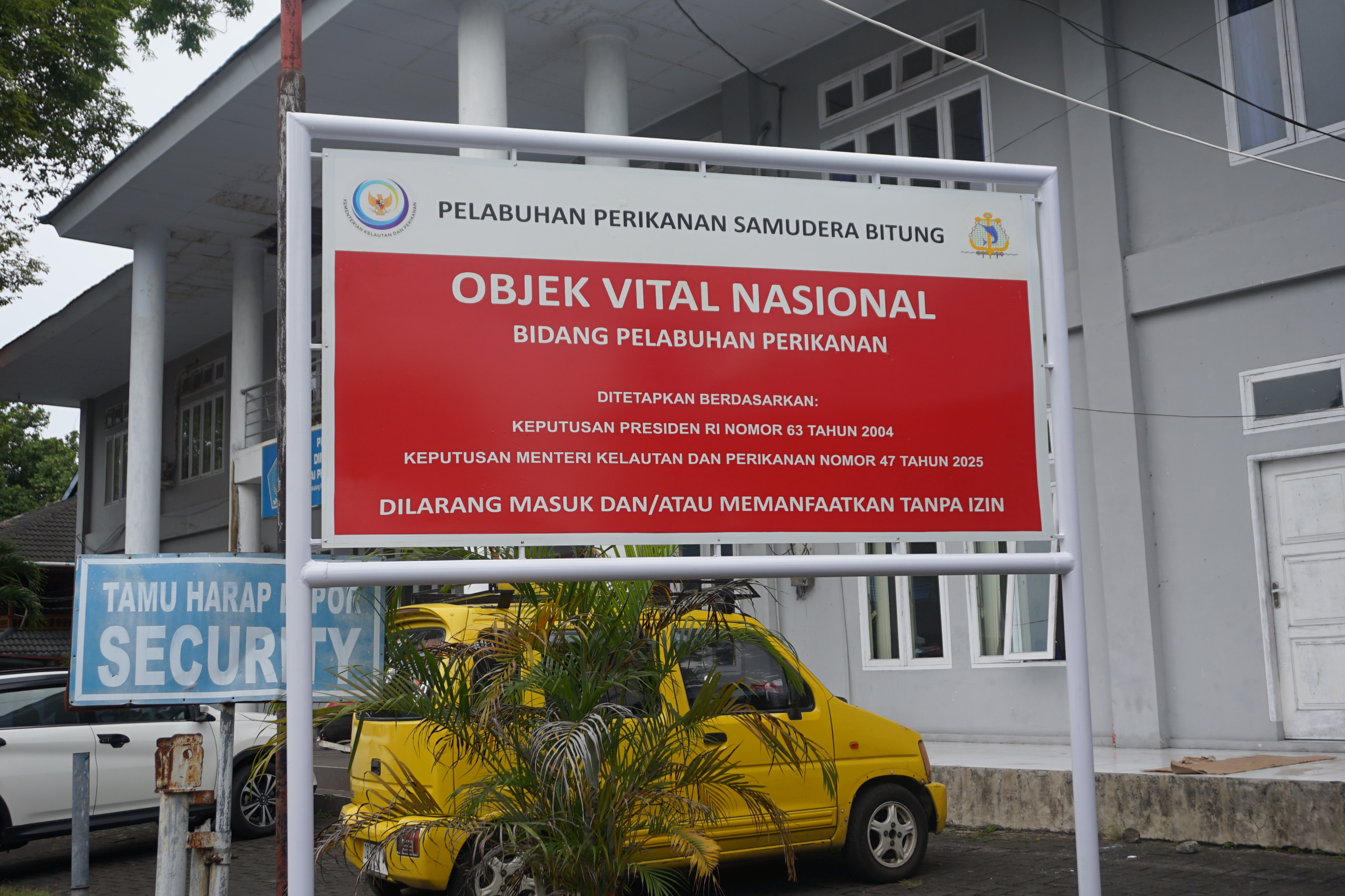 Jadi Obvitnas, PPS Bitung Perkuat Pengamanan Kawasan Pelabuhan Perikanan