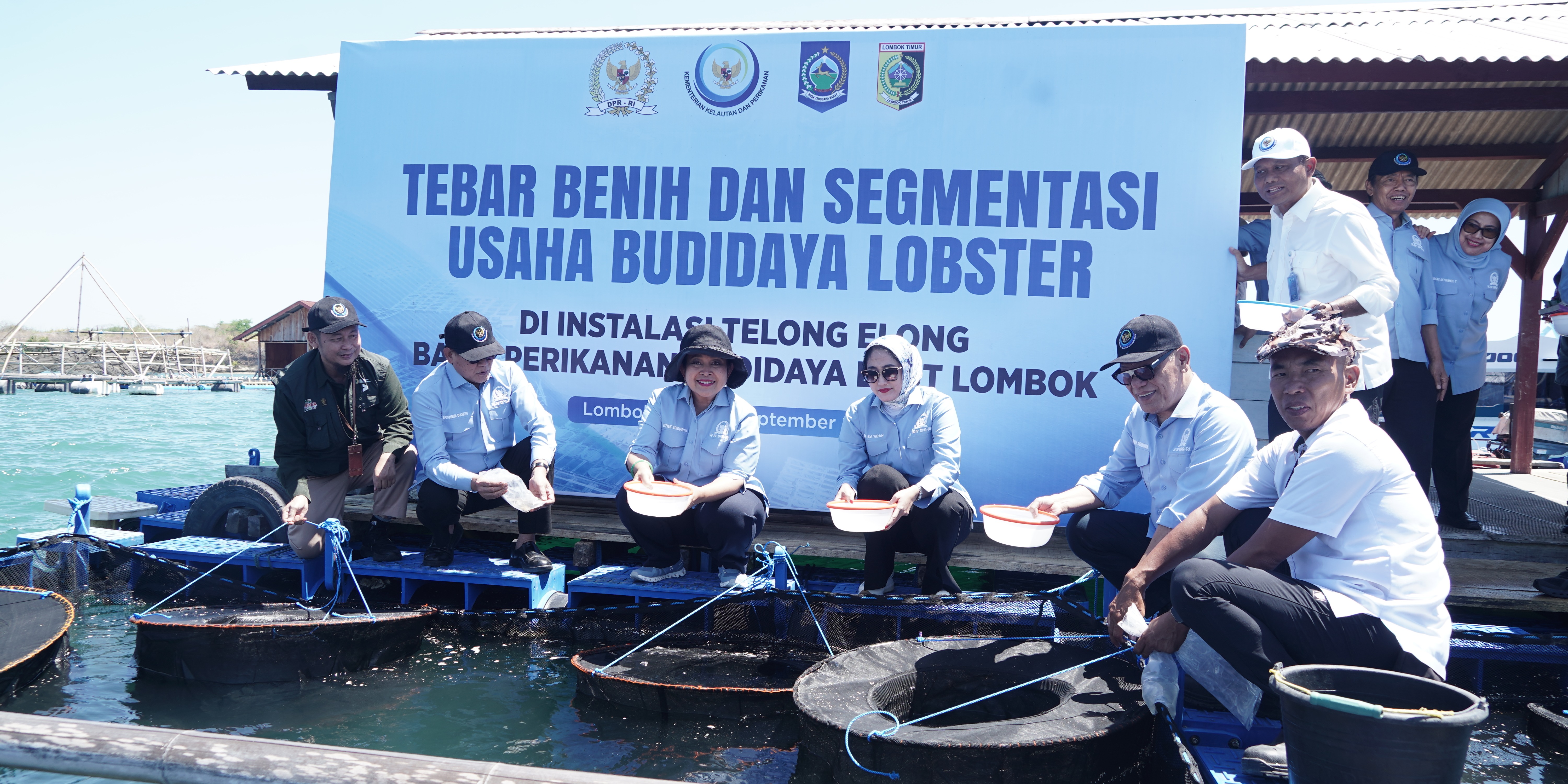 KKP Dorong Kemajuan Ekosistem Budi Daya Lobster di Lombok Timur