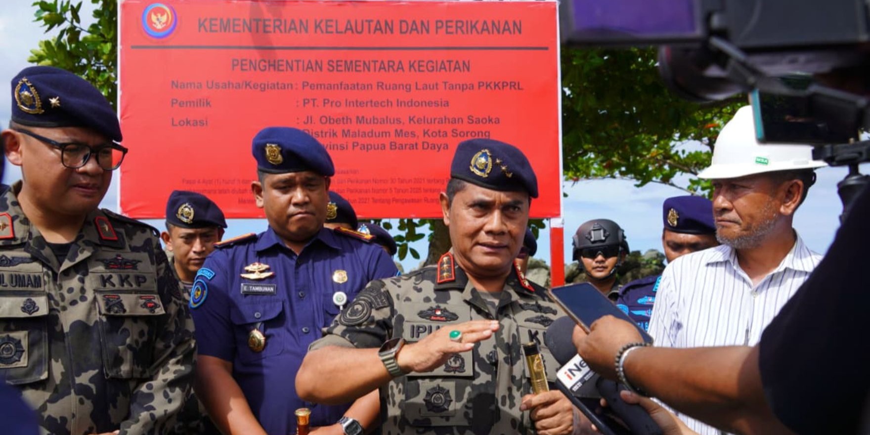 KKP Hentikan Pemanfaatan Ruang Laut Tak Berizin di Sorong Papua