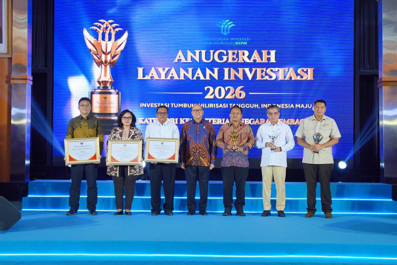 KKP Raih Anugerah Layanan Investasi 2026, Perkuat Kemudahan Berusaha Sektor Kelautan dan Perikanan