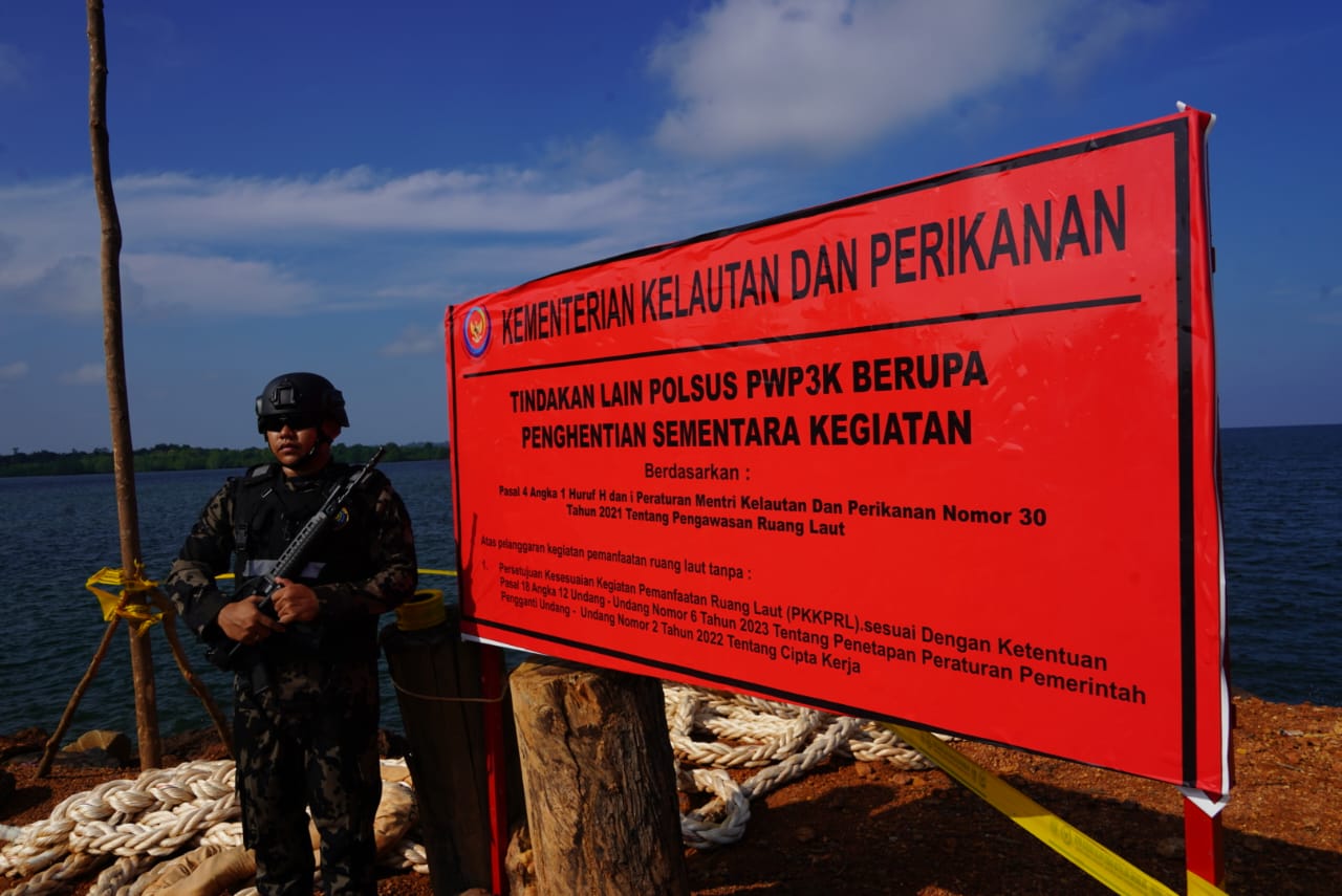 KKP Segel Pembangunan Terminal Khusus dan Reklamasi Ilegal di Kepri
