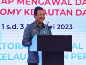 Menteri Trenggono Minta Pengawasan Implementasi Kebijakan Ekonomi Biru Diperkuat
