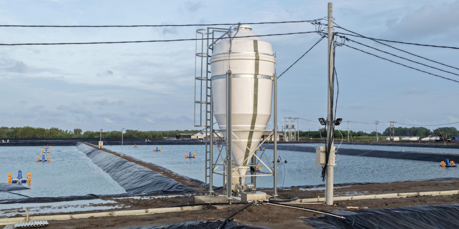 Progres Pemasangan Automatic Feeder Pada Petakan Kolam ukuran 4000 meter persegi BINS Karawang Per 6 Januari 2026