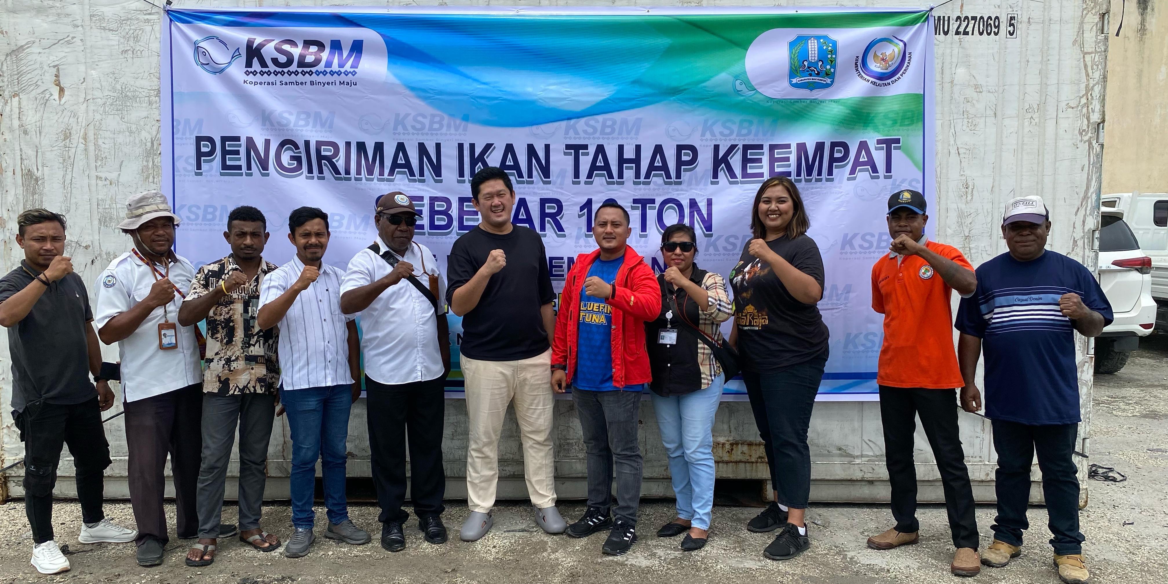 Semakin Produktif & Kualitas Teruji, 16 Ton Ikan Kalamo Biak Kembali Dikirim ke Jawa