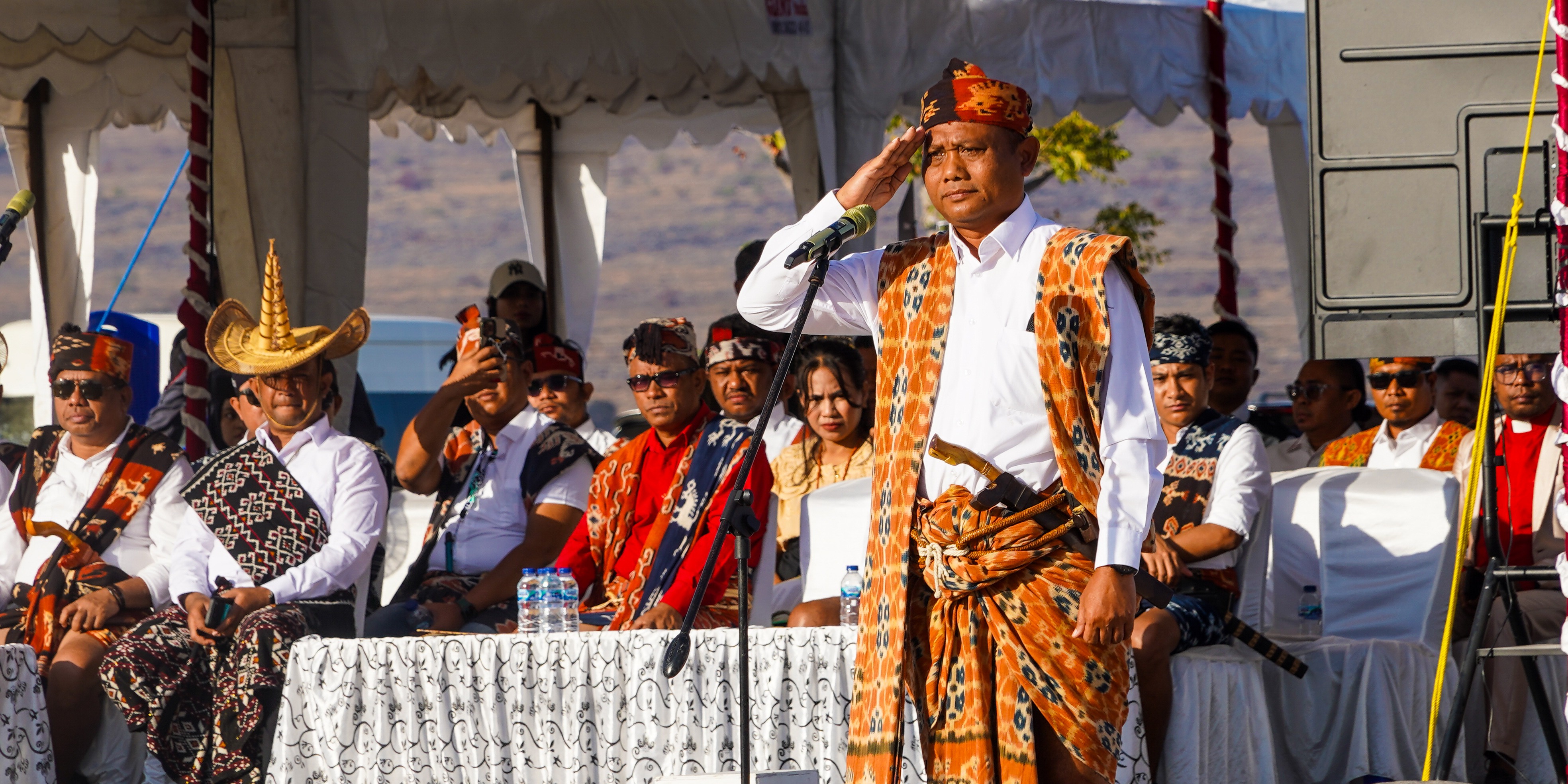 Upacara Peringatan HUT ke-81 Republik Indonesia di Tambak ISF Waingapu, Sumba Timur