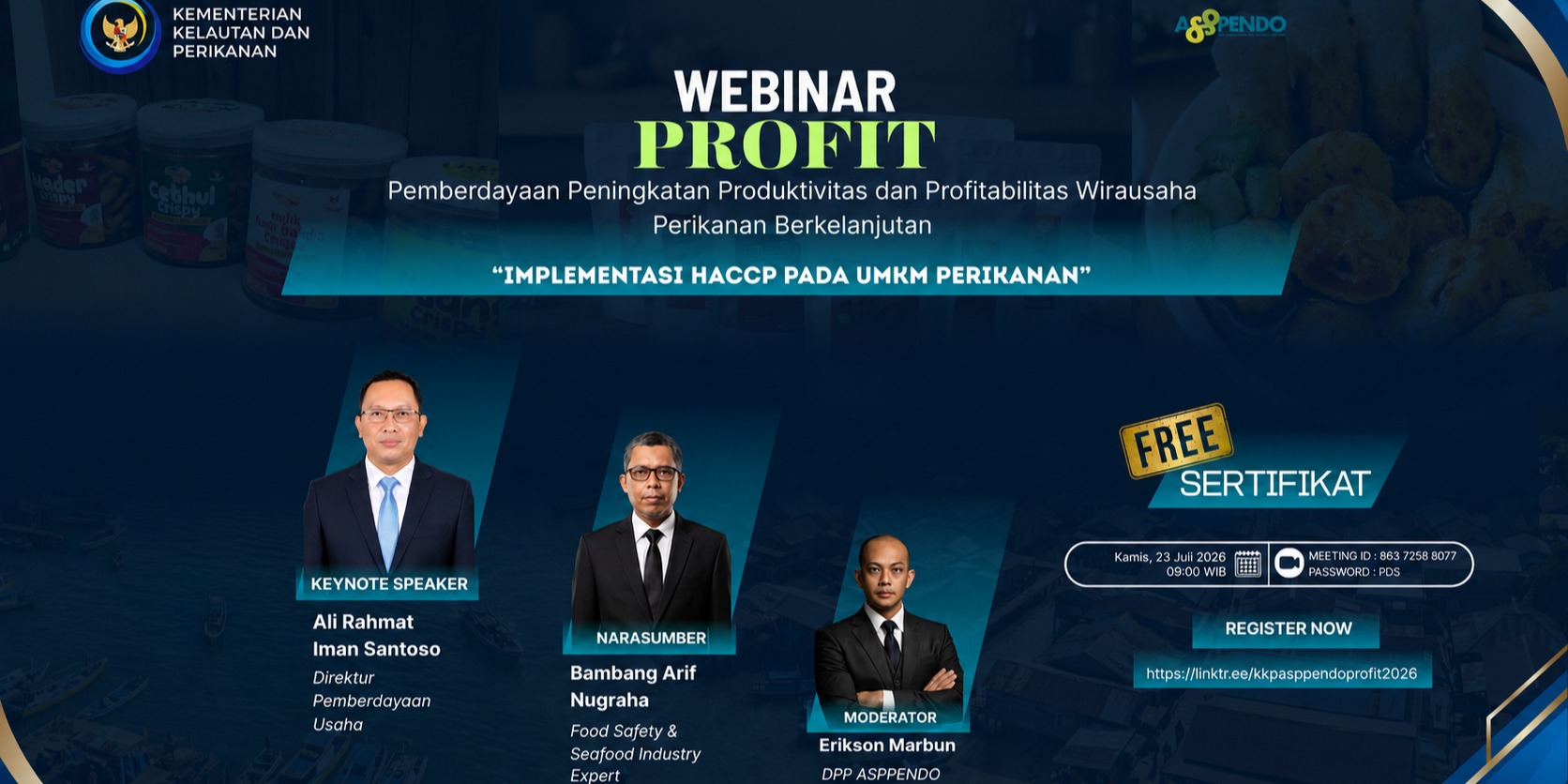 Webinar PROFIT -  Implementasi HACCP Pada UMKM Perikanan