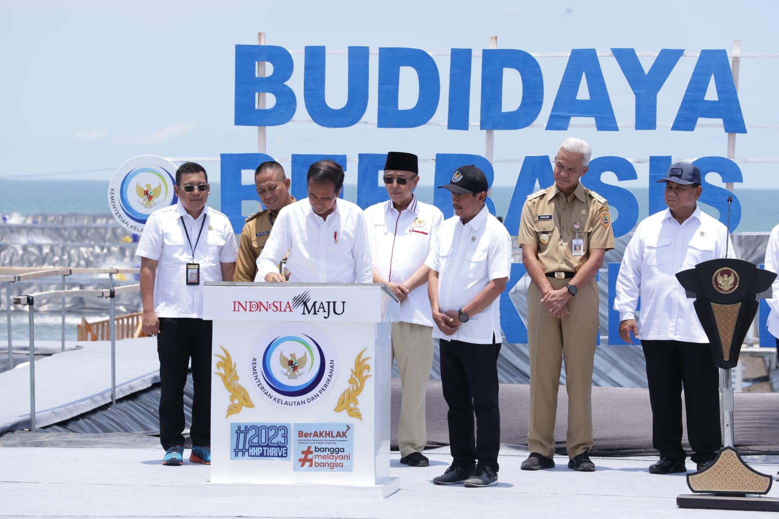 Alhamdulillah, Bapak Presiden @jokowi sudah meresmikan tambak Budidaya Udang Berbasis Kawasan (BUBK) di Kebumen