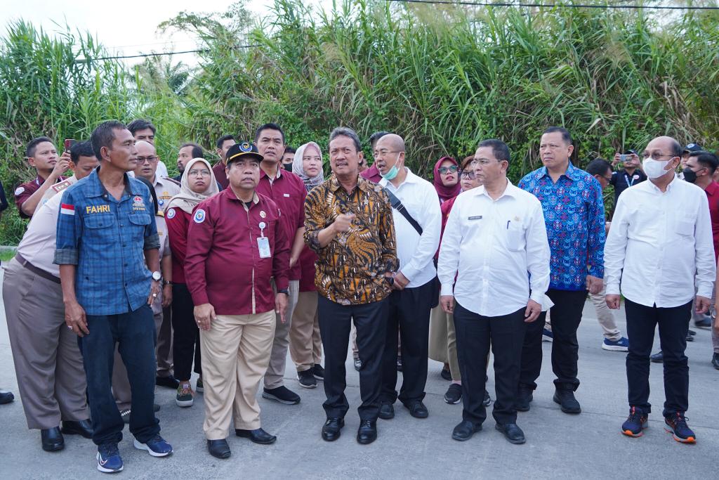 Menteri Sakti Wahyu Trenggno langsung menuju Pelabuhan Perikanan Samudera (PPS) Belawan untuk meninjau produktivitas perikanan