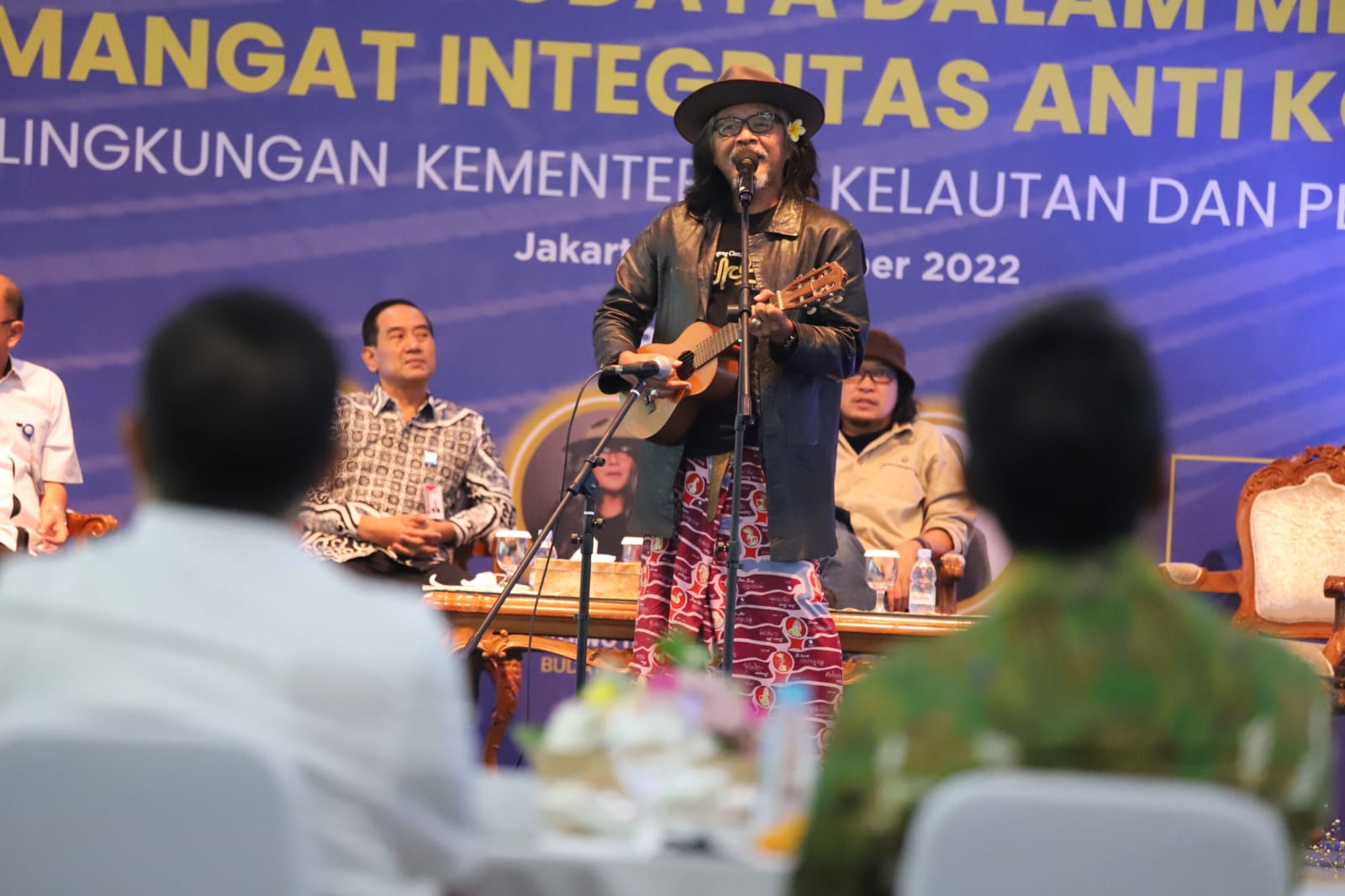 Menteri Trenggono membuka acara Gelar Budaya dalam Memupuk Semangat Integritas Antikorupsi di Lingkungan Kementerian Kelautan dan Perikanan, dalam rangka menyambut Hari Anti Korupsi Sedunia (Hakordia)