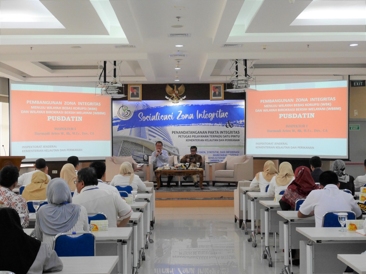 Sosialisasi Zona Integritas dan Penandatanganan Pakta Integritas Petugas Pelayanan Terpadu Satu Pintu Kementerian Kelautan dan Perikanan (PTSP KKP)