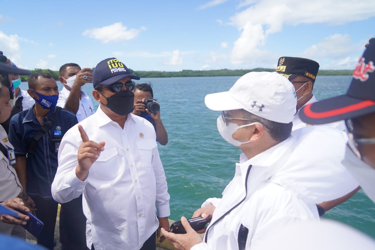 Kunjungan Kerja Menteri Kelautan dan Perikanan di SKPT Saumlaki