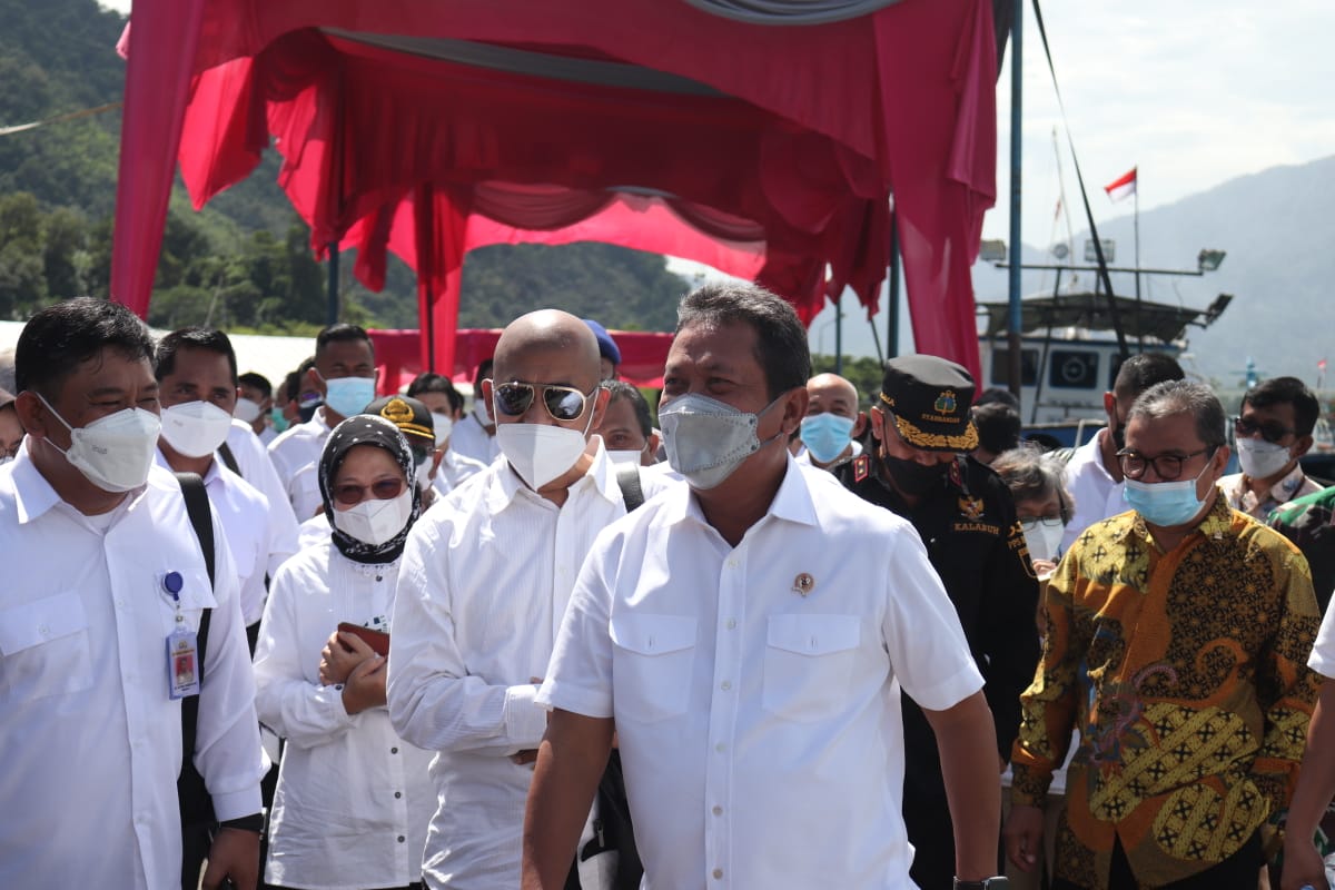 Kunjungan Kerja Menteri Kelautan dan Perikanan di PPS Bungus