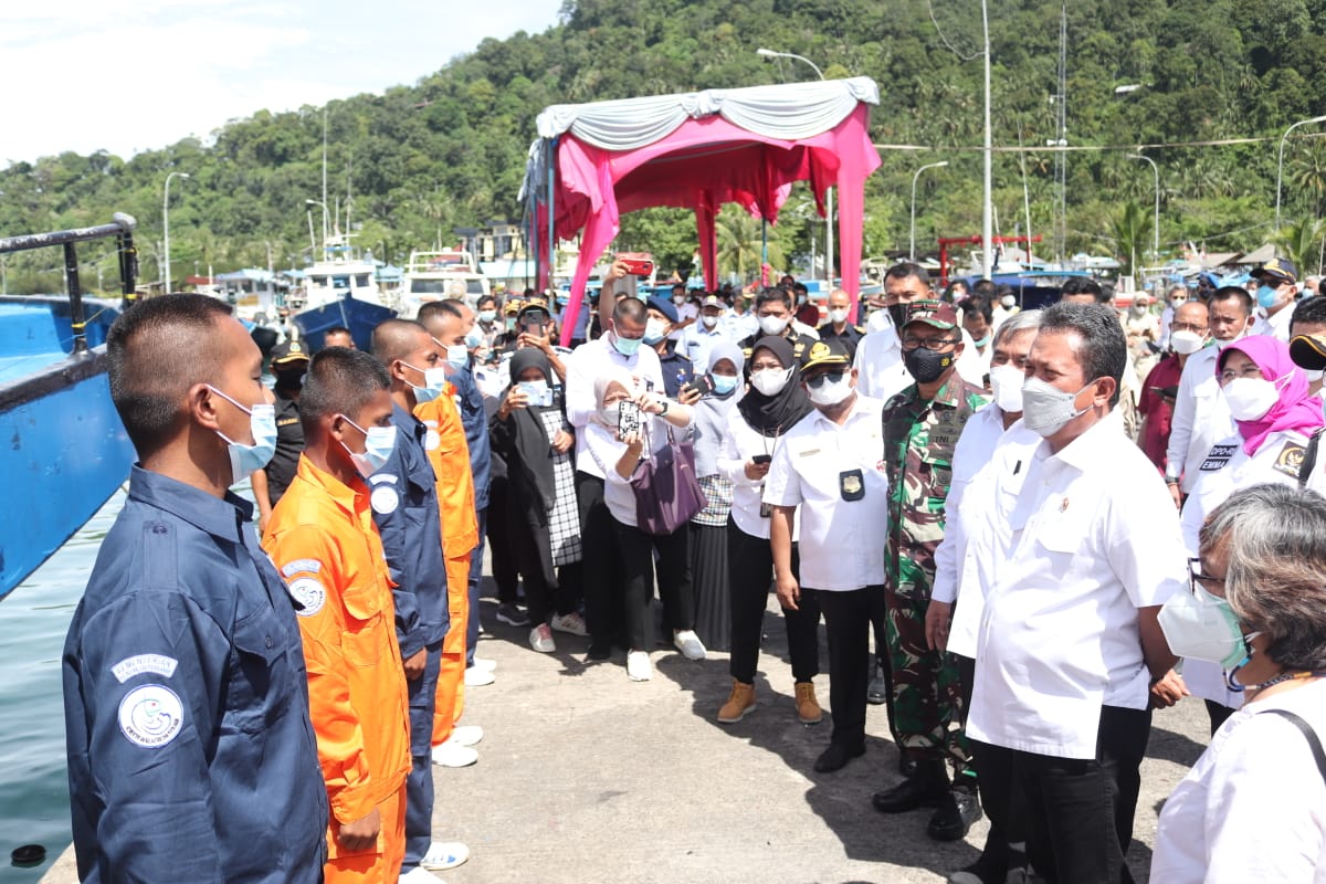 Kunjungan Kerja Menteri Kelautan dan Perikanan di PPS Bungus
