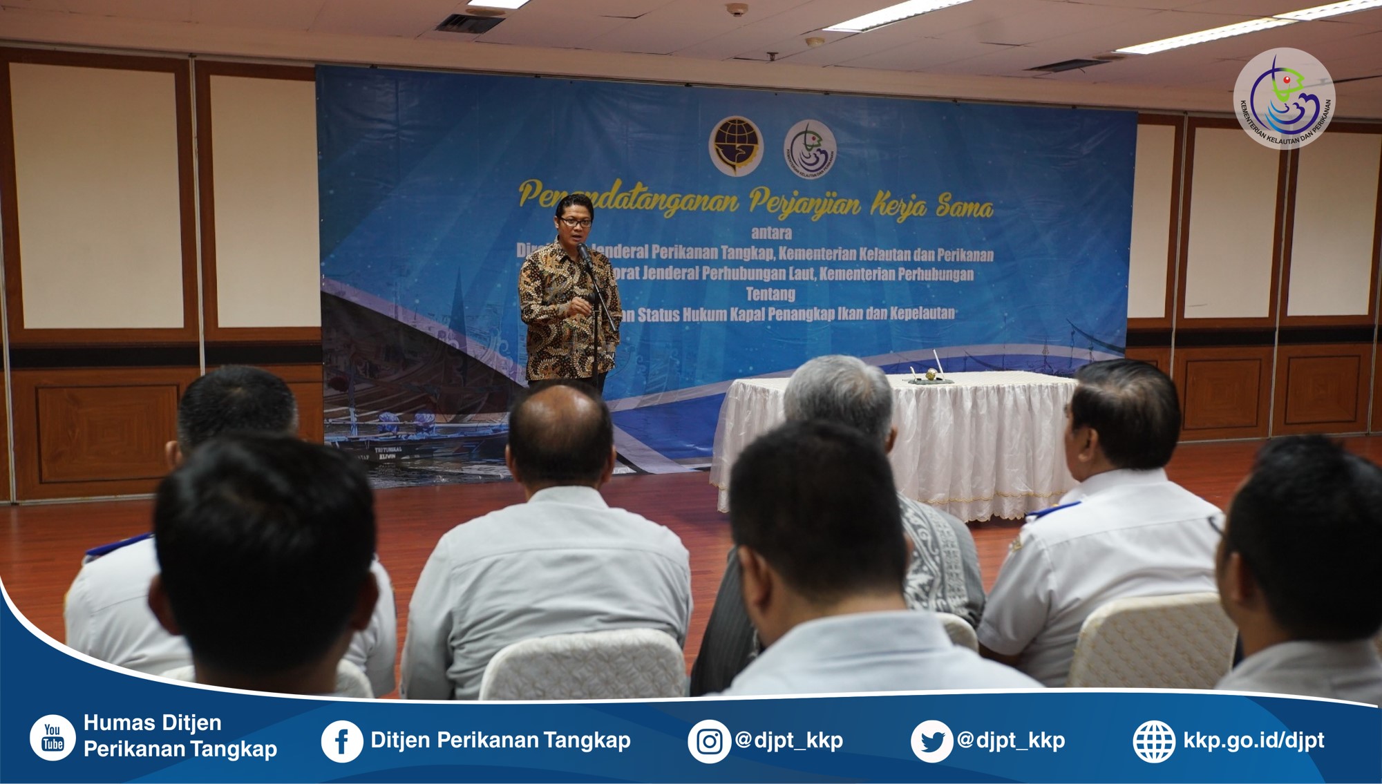 Penandatanganan Perjanjian Kerja Sama dengan Ditjen Perhubungan Laut, Kementerian Perhubungan