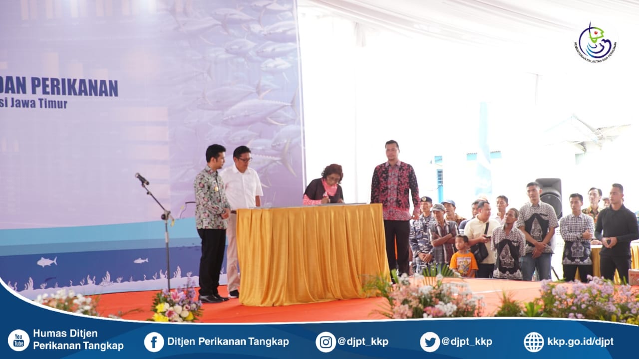 Kunjungan Kerja KKP di PPN Prigi, Trenggalek