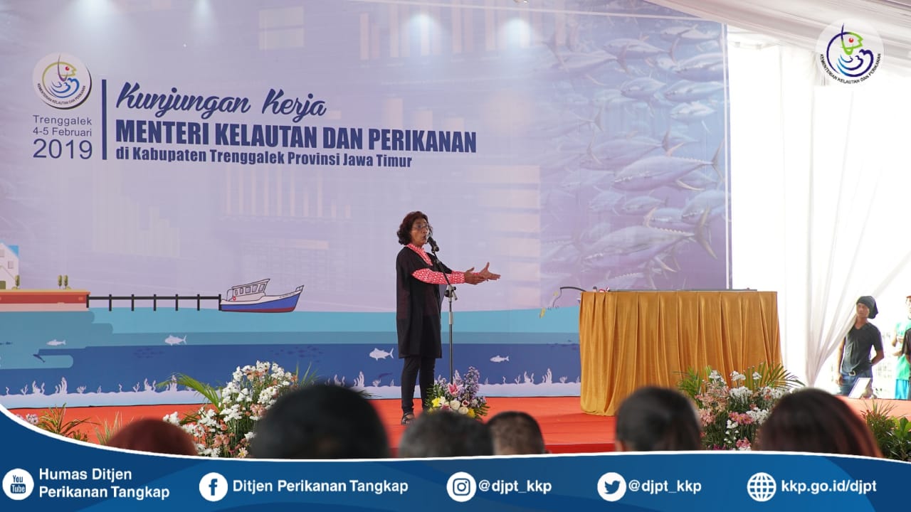 Kunjungan Kerja KKP di PPN Prigi, Trenggalek