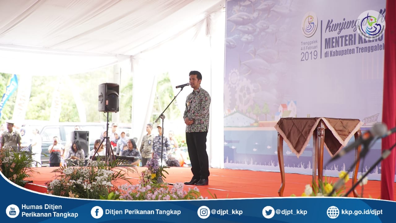 Kunjungan Kerja KKP di PPN Prigi, Trenggalek