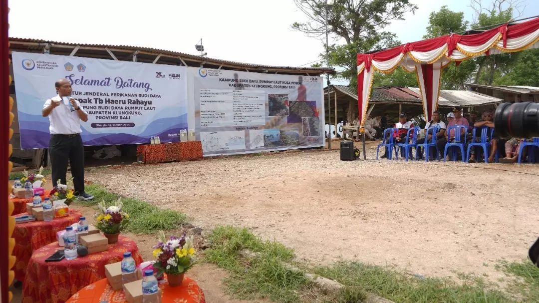 Peninjauan Kampung Budidaya rumput Laut di Kabupaten Klungkung, Bali