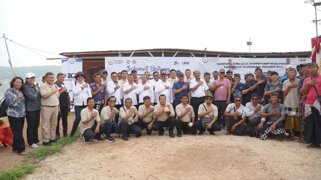 Peninjauan Kampung Budidaya rumput Laut di Kabupaten Klungkung, Bali
