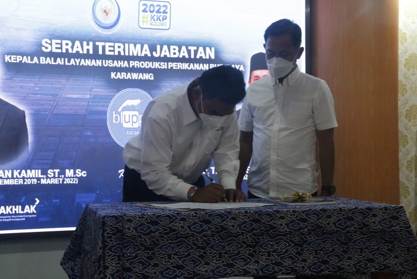 Dirjen PB menghadiri serah terima jabatan di BLUPPB Karawang (24/03/22)