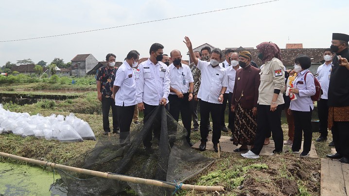 Dirjen PB mendampingi Menteri KP Kunjungan Kerja di Kab. Boyolali (29/1/22)