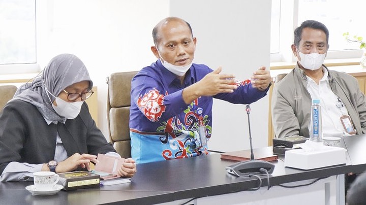 Dirjen PB melakukan audiensi dengan Bupati OKU Timur (12/1/22)