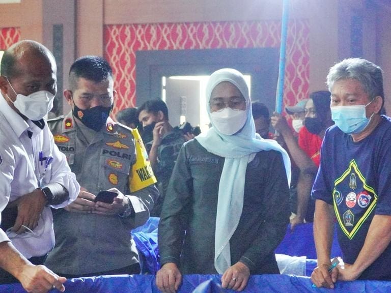 Dirjen PB mendampingi kunjungan kerja Wakil Ketua Komisi IV DPR RI di Kab. Blitar (20/11/21)