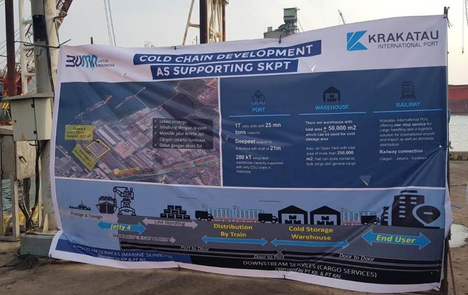 Menteri Kelautan dan Perikanan Bersama Dirjen PDS meninjau Krakatau International Port (KIP) di Cilegon, Banten