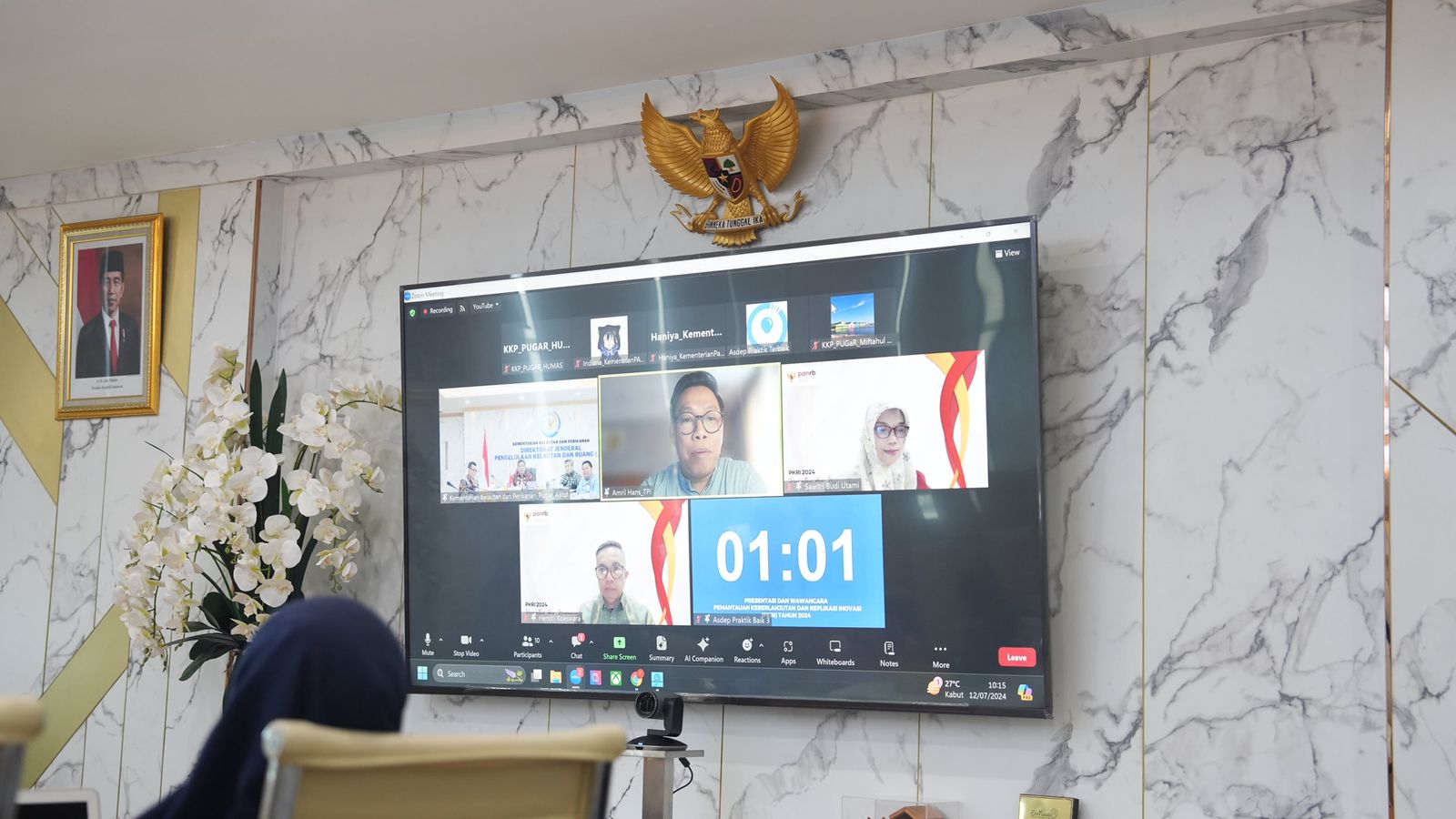 Presentasi dan wawancara pemantauan keberlanjutan inovasi PUGaR