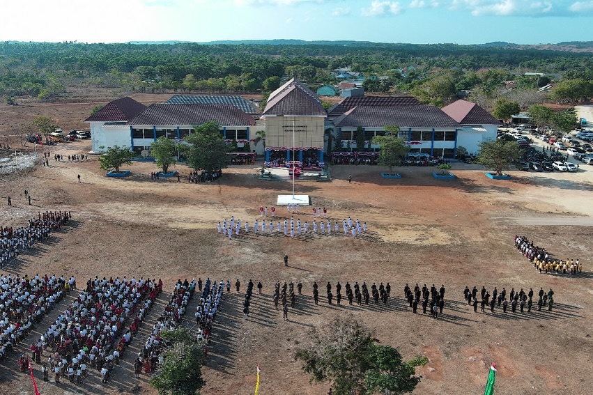 Upacara Peringatan Hari Ulang Tahun Kemerdekaan ke-79 Republik Indonesia di Kabupaten Sabu Raijua, Provinsi Nusa Tenggara Timur.