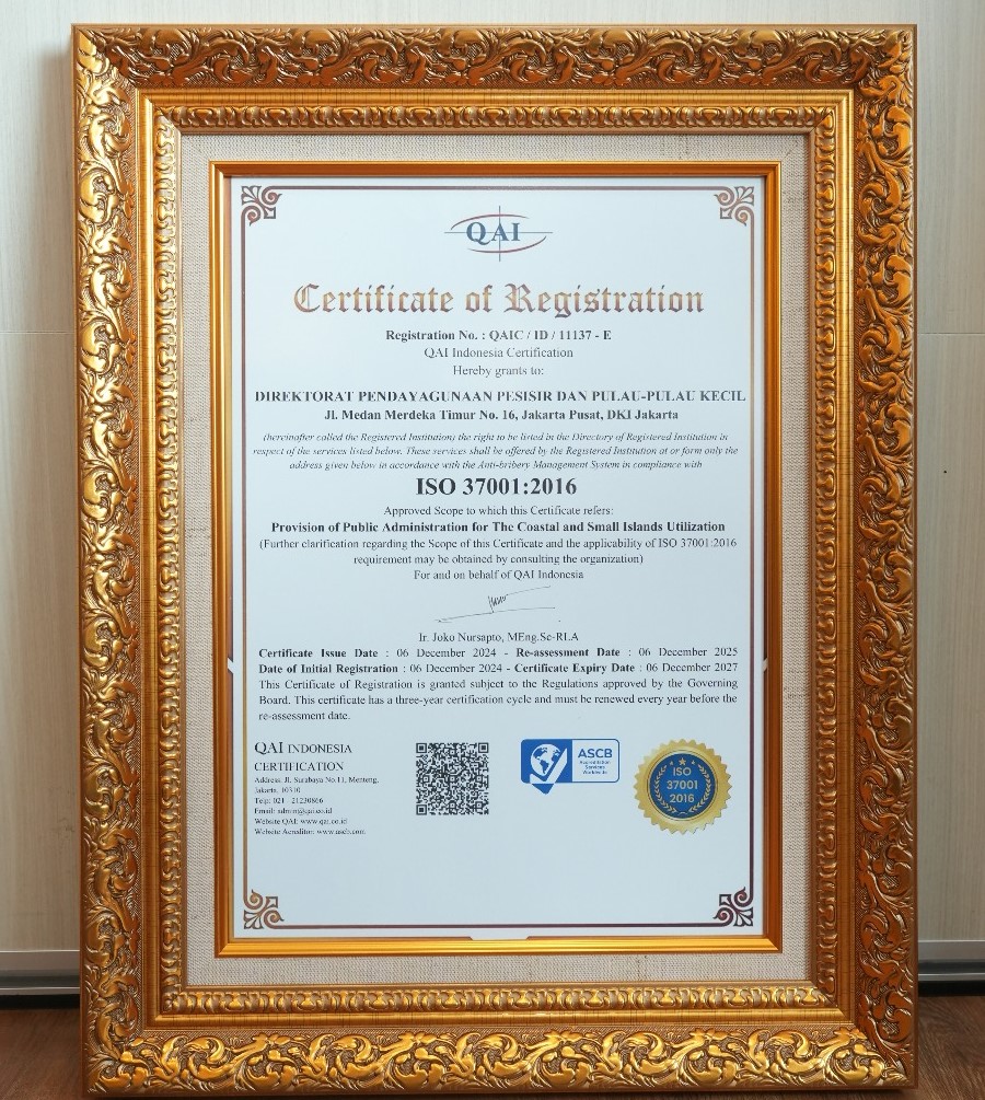 Penyerahan Sertifikat ISO 37001:2016 Sistem Manajemen Anti Penyuapan