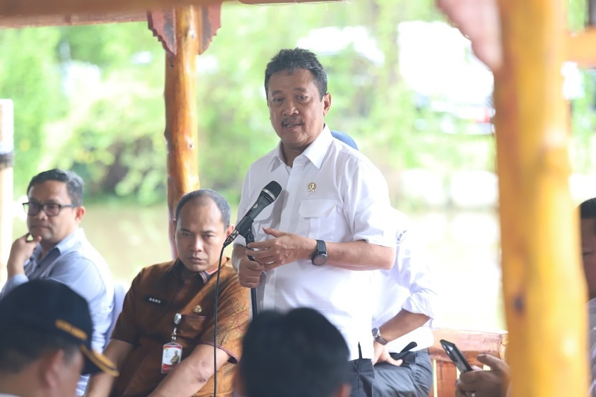 Peninjauan Calon Lokasi revitalisasi tambak idle di Karawang, Jawa Barat