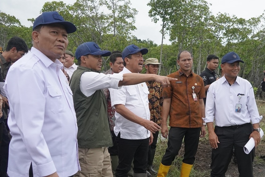 Peninjauan Calon Lokasi revitalisasi tambak idle di Karawang, Jawa Barat