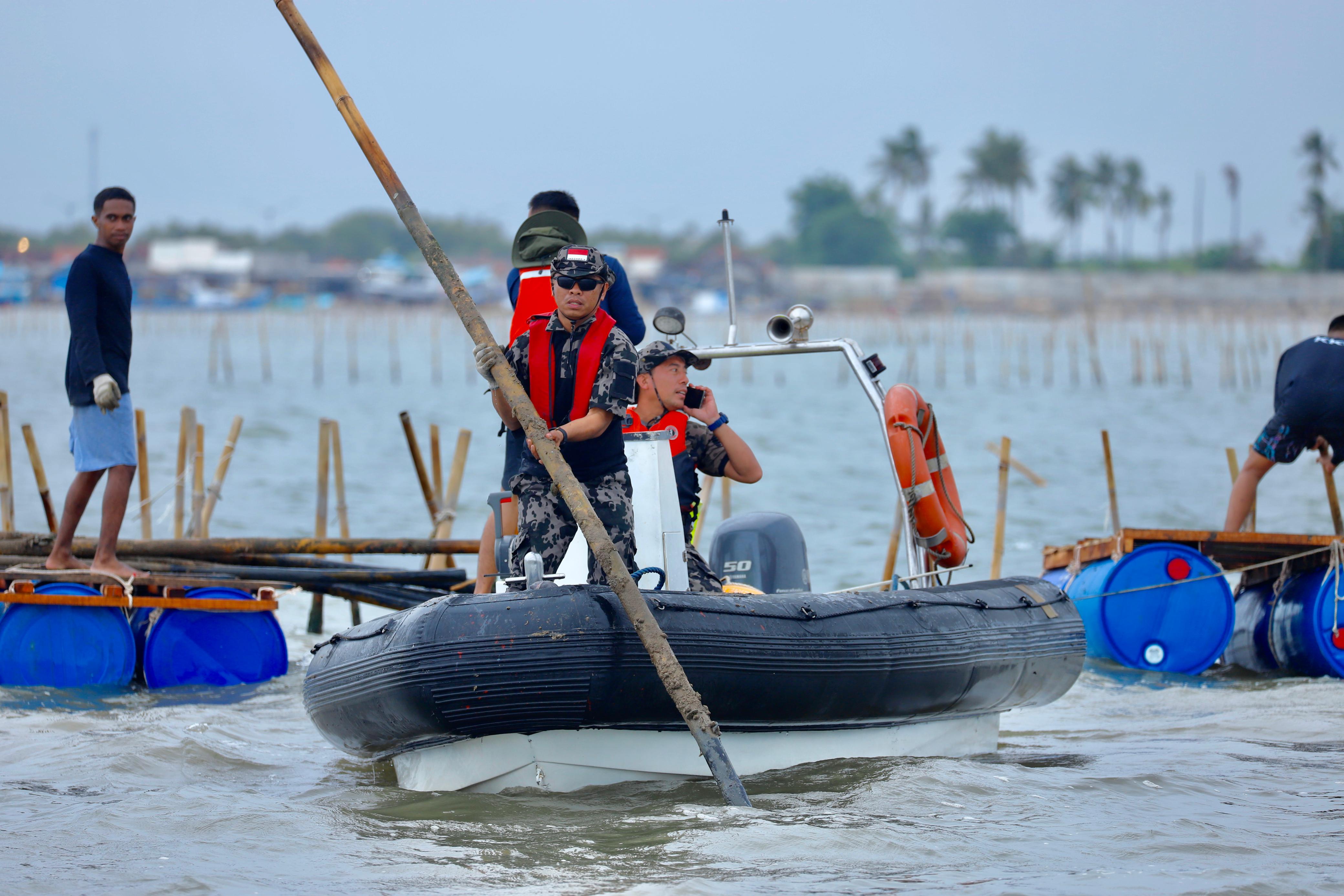 Konferensi Pers Pembongkaran Pagar Laut di Tanggerang 22 Januari 2025