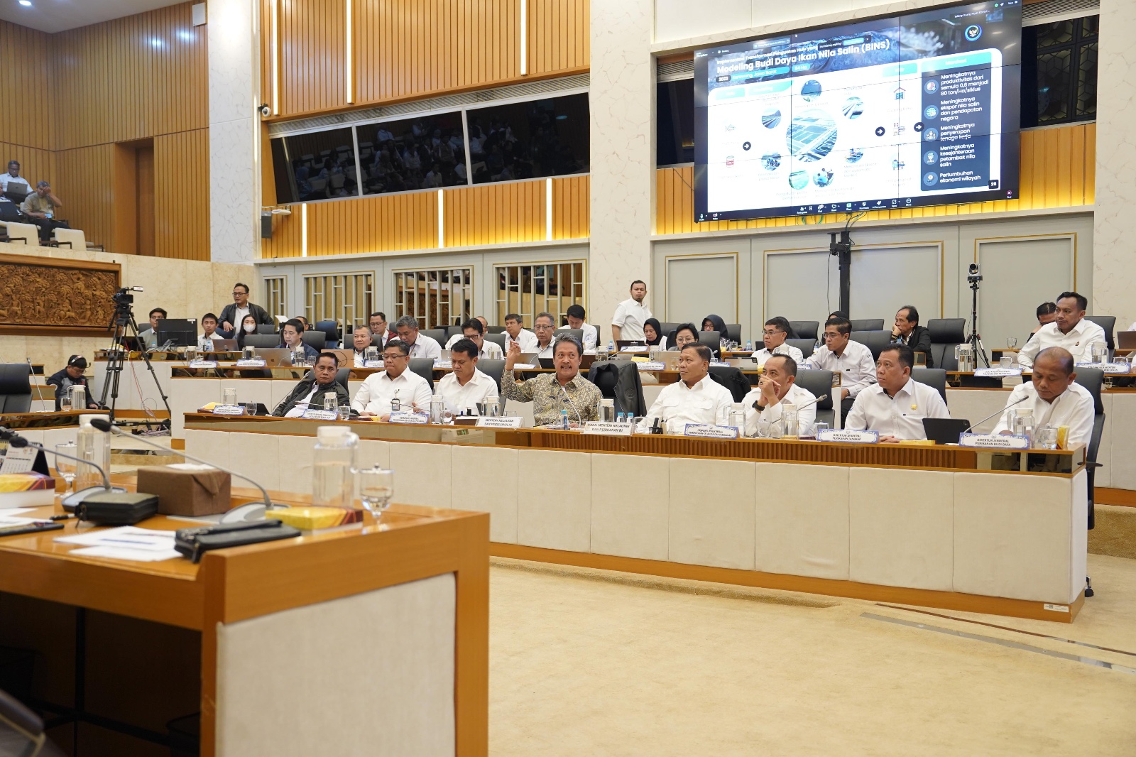 KKP hadir pada Rapat Kerja bersama Komisi IV DPR RI memastikan stok ikan selama bulan Ramadan hingga Lebaran