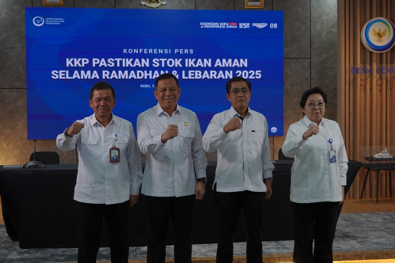 Konferensi Pers Ketersediaan Stok Ikan Selama Ramadan dan Lebaran Tahun 2025