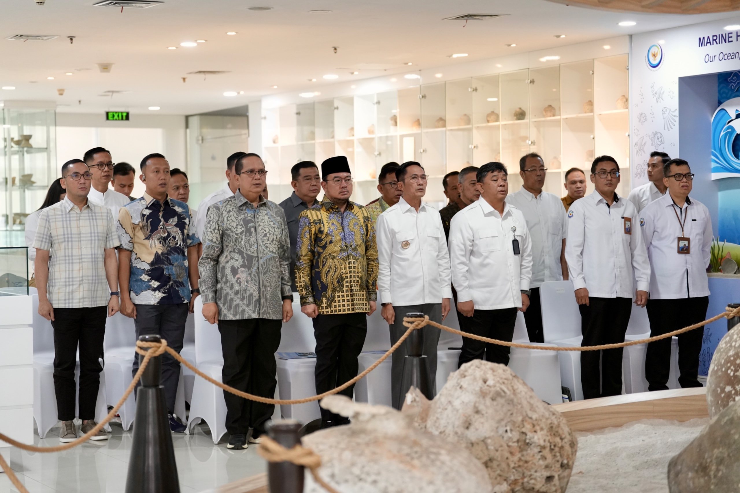 Penandatanganan Nota Kesepakatan antara DJPKRL dengan Pemerintah Kota Palembang terkait Sinergi Pengelolaan Benda Muatan Kapal Tenggelam (BMKT) di Sungai Musi, Jakarta (11/3).