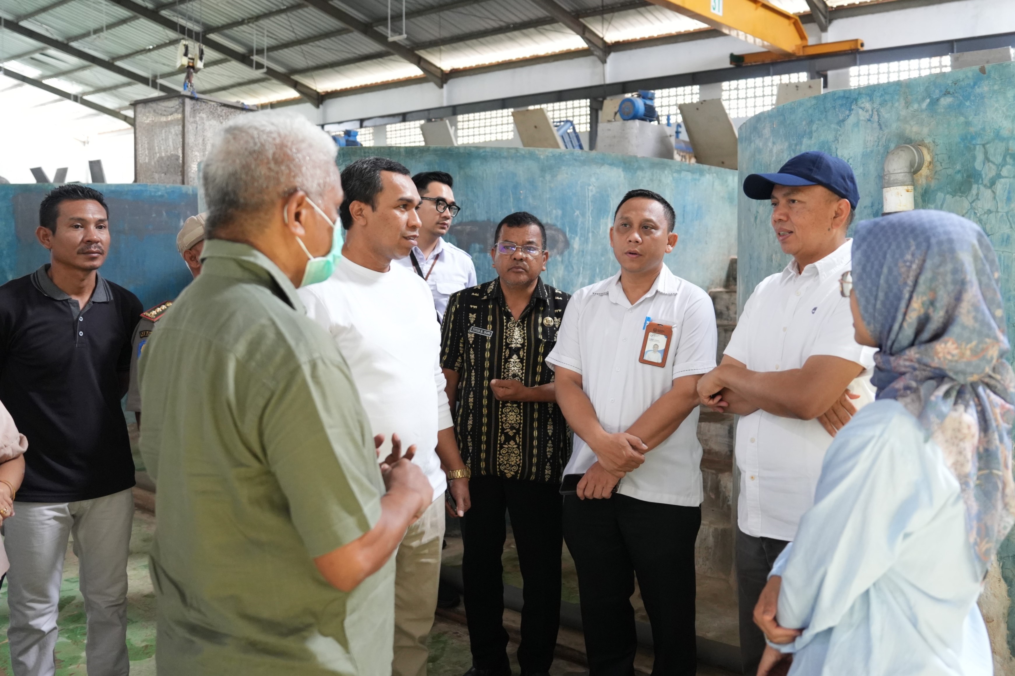 Kunjungan Dirjen Pengelolaan Kelautan guna meninjau langsung potensi dan kesiapan lahan garam sebagai salah satu sentra garam di Kabupaten Sabu Raijua, NTT, (17/04).