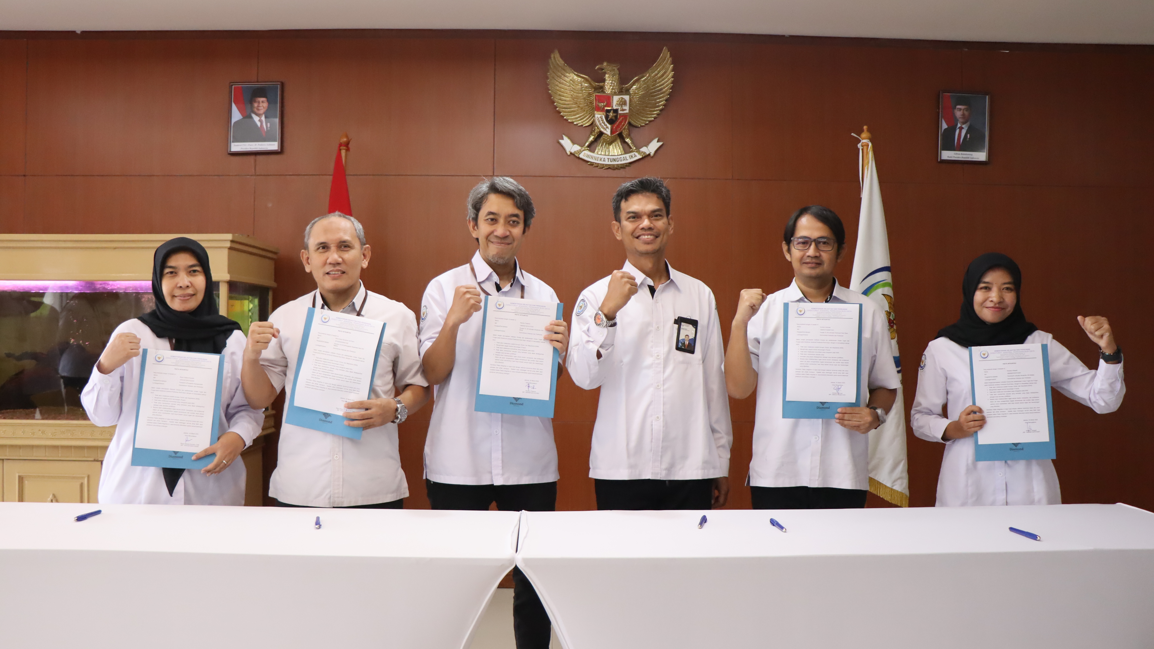 Penandatanganan Pakta Integritas Ketua Tim Kerja. lingkup Direktorat Jenderal Perikanan Budi Daya
