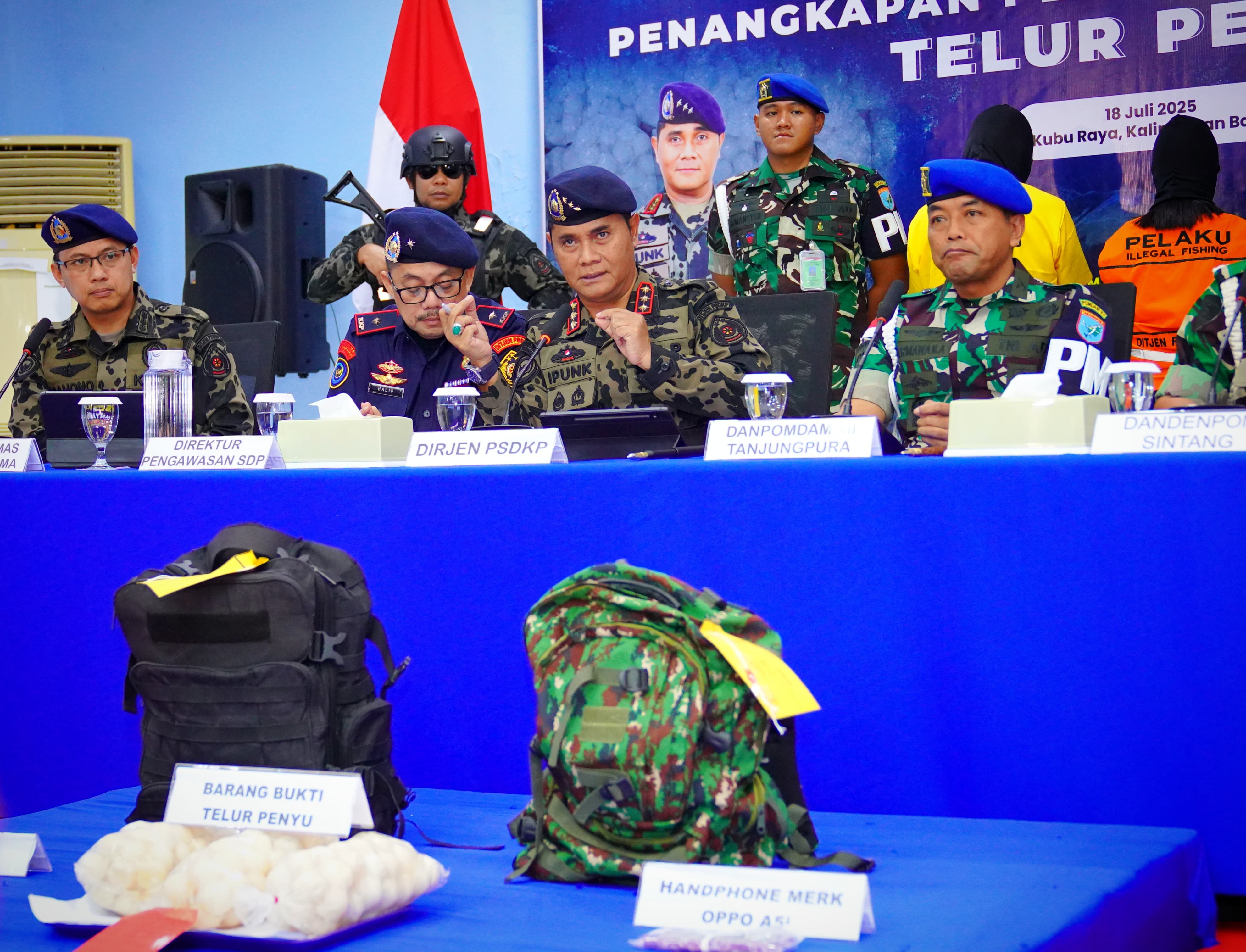 Konferensi Pers KKP Ungkap Jaringan Penyelundup Telur Penyu Lintas Negara