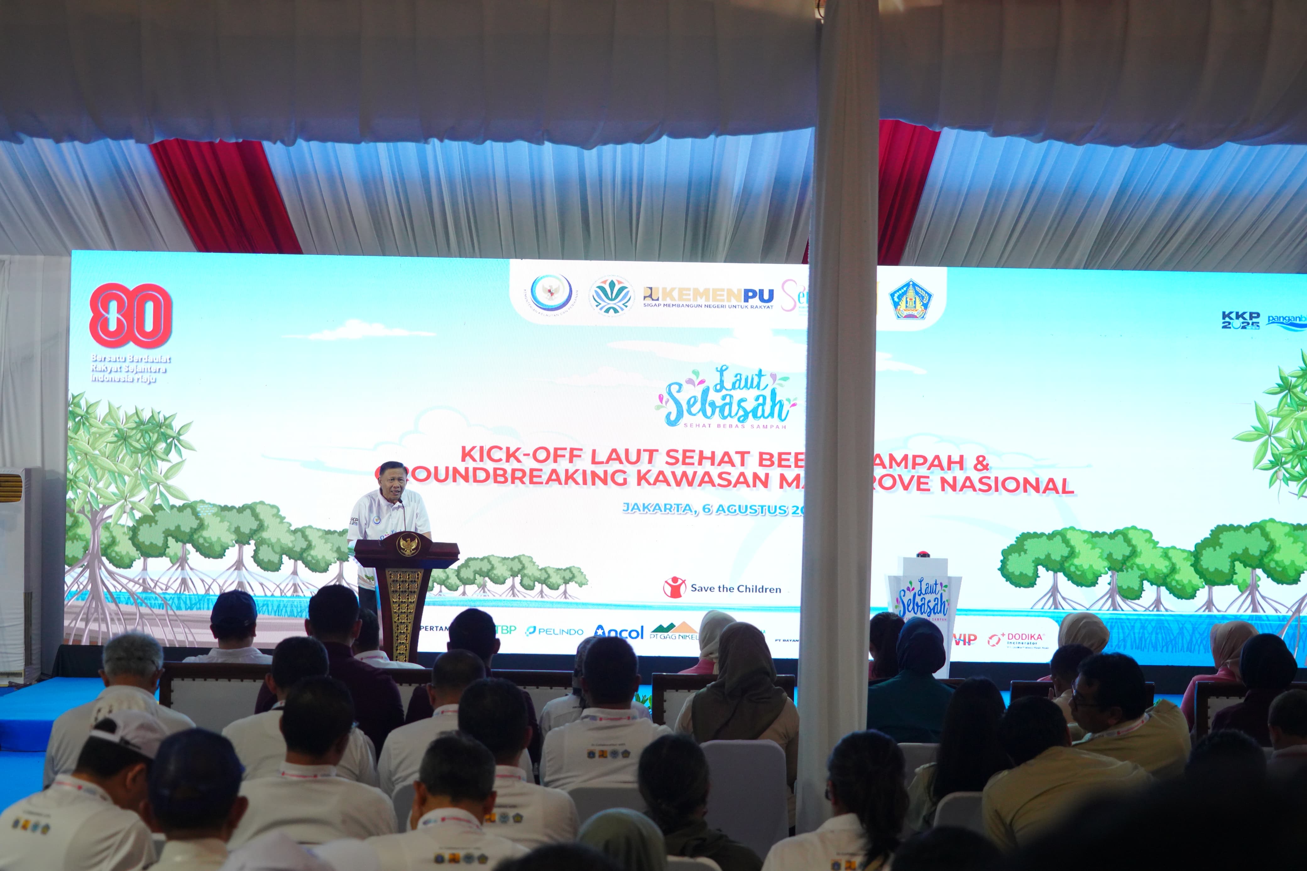 Kick Off Laut Sehat Bebas Sampah dan Groundbreaking Kawasan Mangrove Nasional