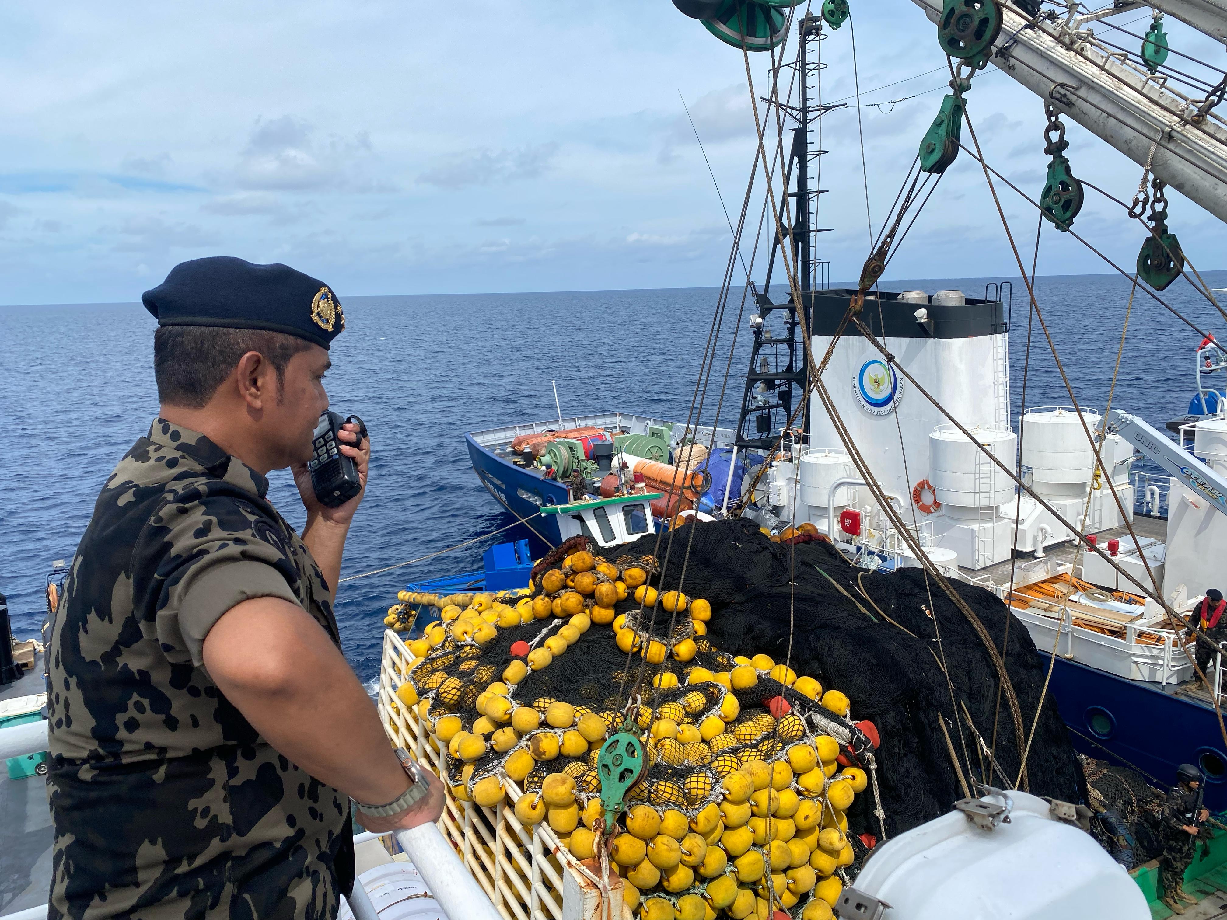 Konferensi Pers KKP Ringkus Kapal Ikan Ilegal Filipina Berukuran 754 GT di Samudera Pasifik
