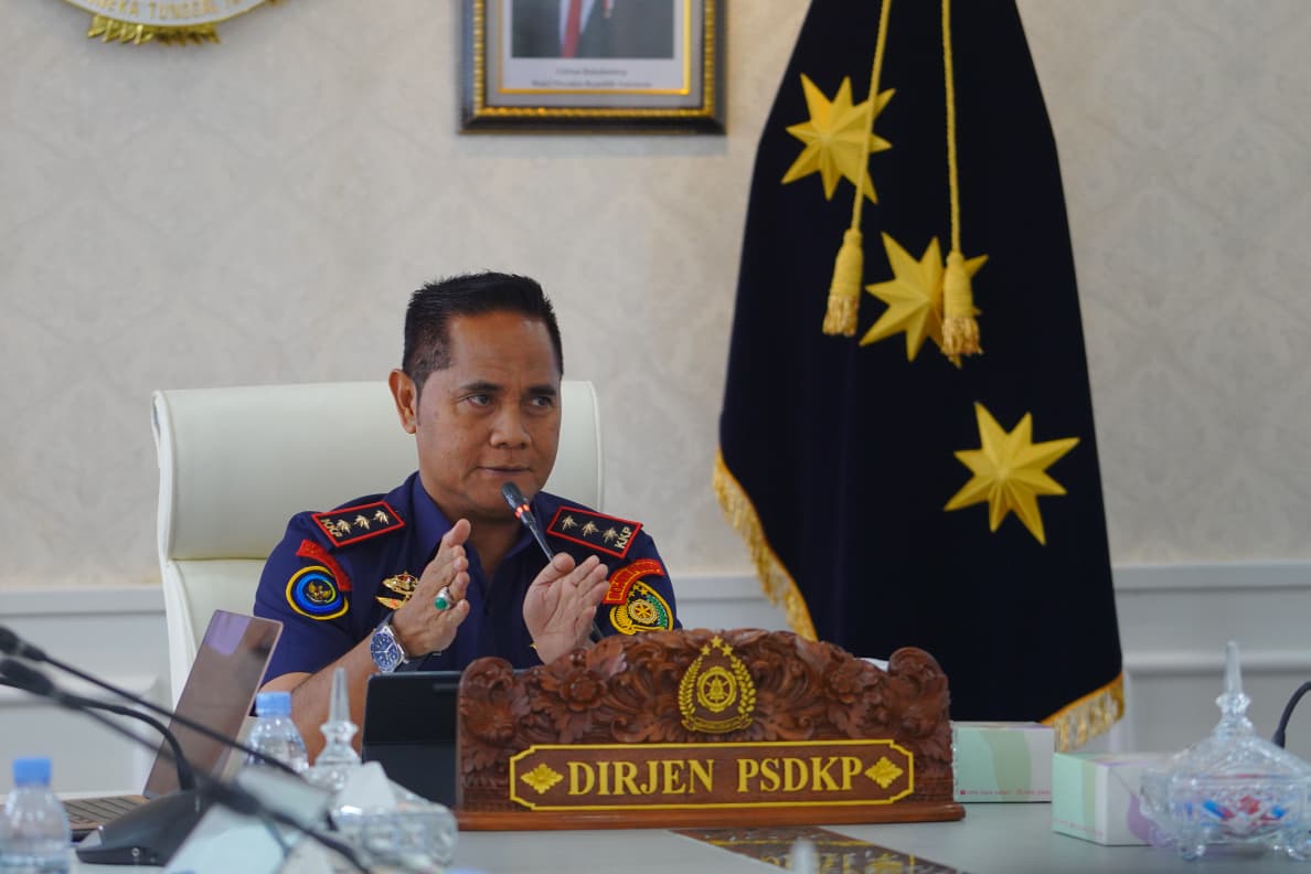 Dirjen PSDKP Memberikan Arahan kepada Peserta Komando Cadangan PSDKP Tahun 2025