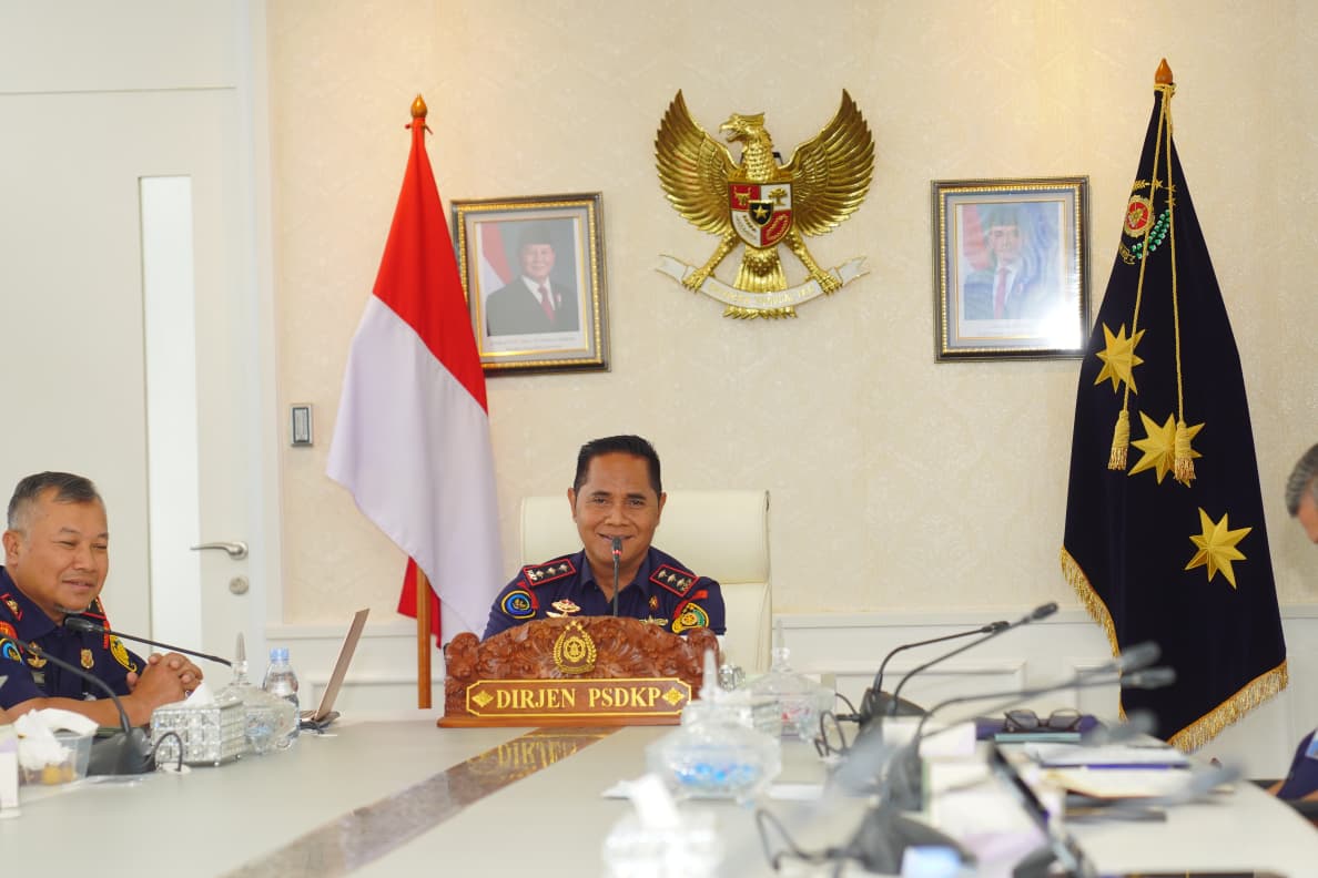 Dirjen PSDKP Memberikan Arahan kepada Peserta Komando Cadangan PSDKP Tahun 2025