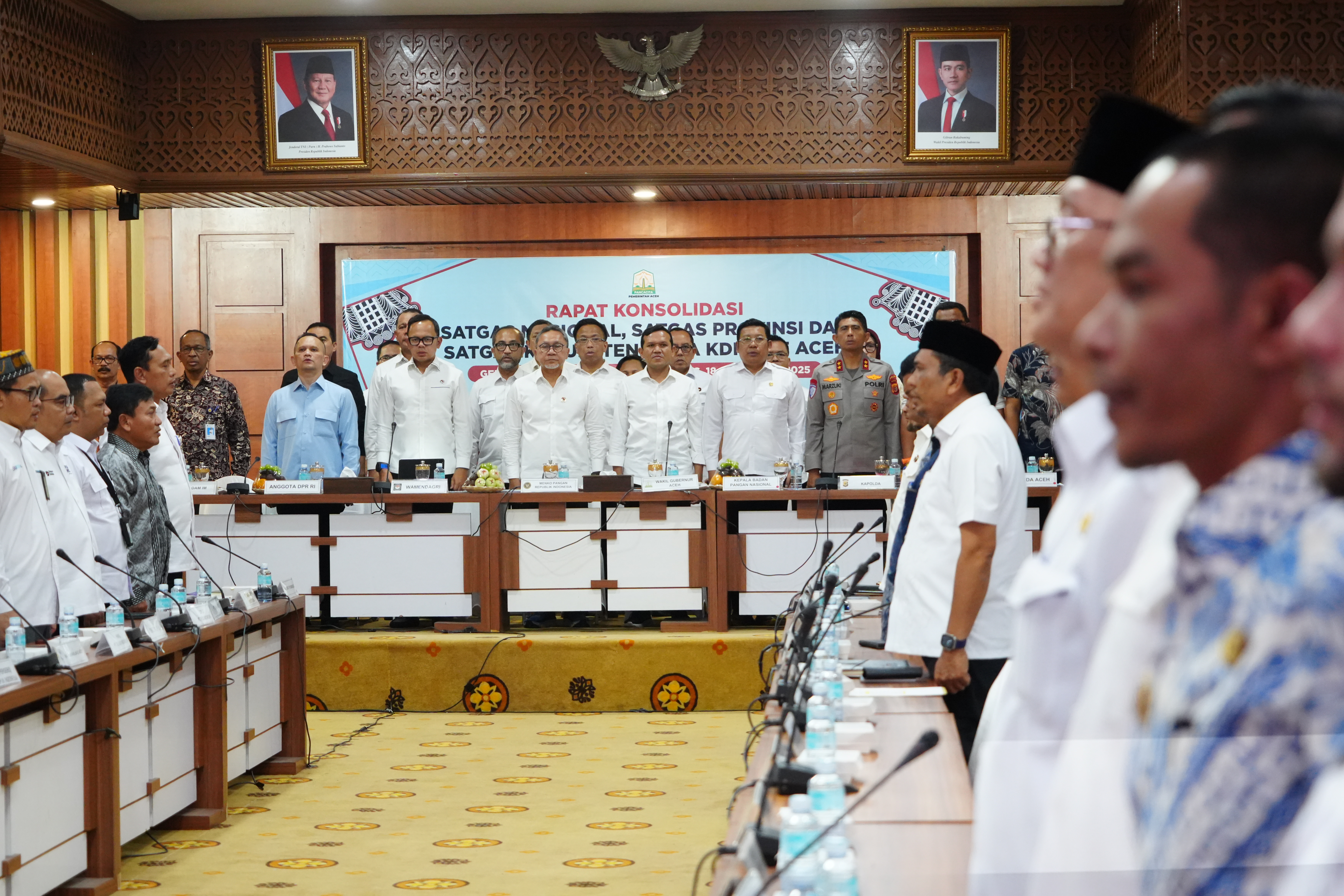 Rapat Konsolidasi Satgas Nasiional, Satgas Provinsi, Satgas Kabupaten/Kota KDMP se Aceeh