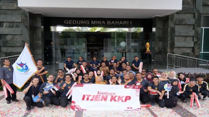 Inspektorat Jenderal KKP mengikuti kegiatan Kick Off Bulan Bhakti Kelautan dan Perikanan Dalam Rangka Menyambut Ulang Tahun ke-26 Organisasi KKP.