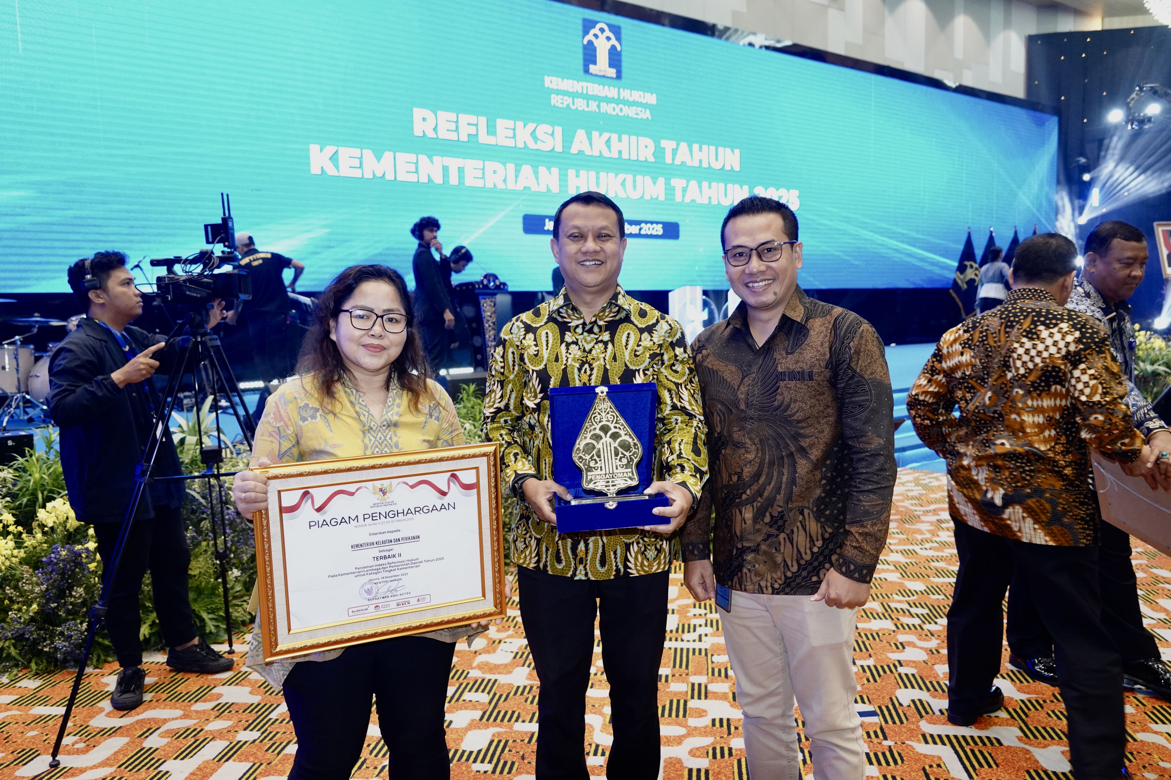 KKP Raih Penghargaan Indeks Reformasi Hukum Tahun 2025 Sebagai Terbaik II Kategori Tingkat Kementerian