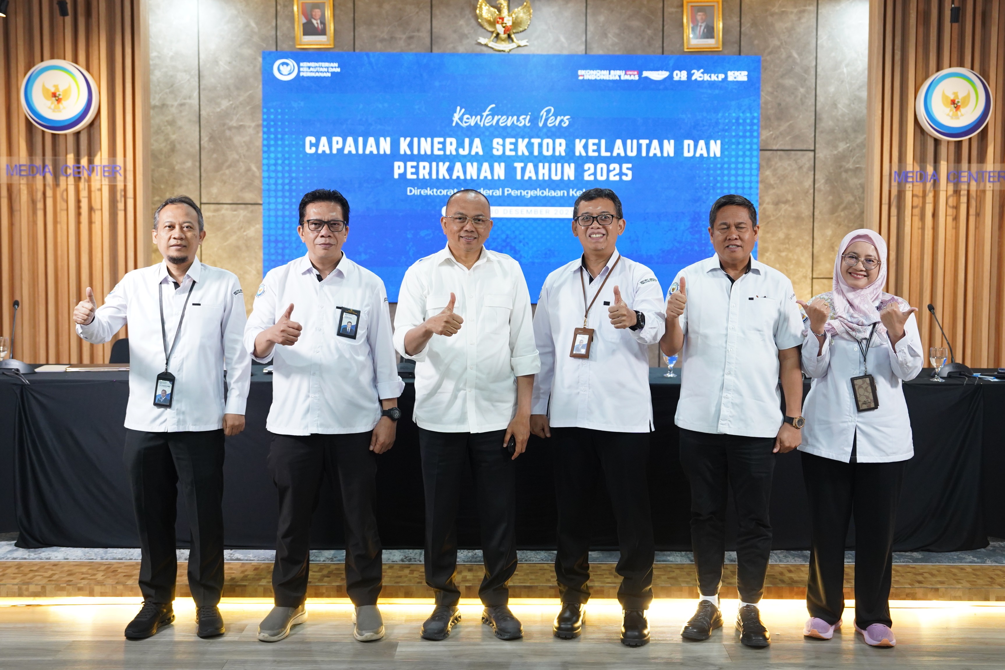 Konferensi Pers Capaian Kinerja Kelautan dan Perikanan - Direktorat Jenderal Pengelolaan Kelautan, Jakarta (30/12).